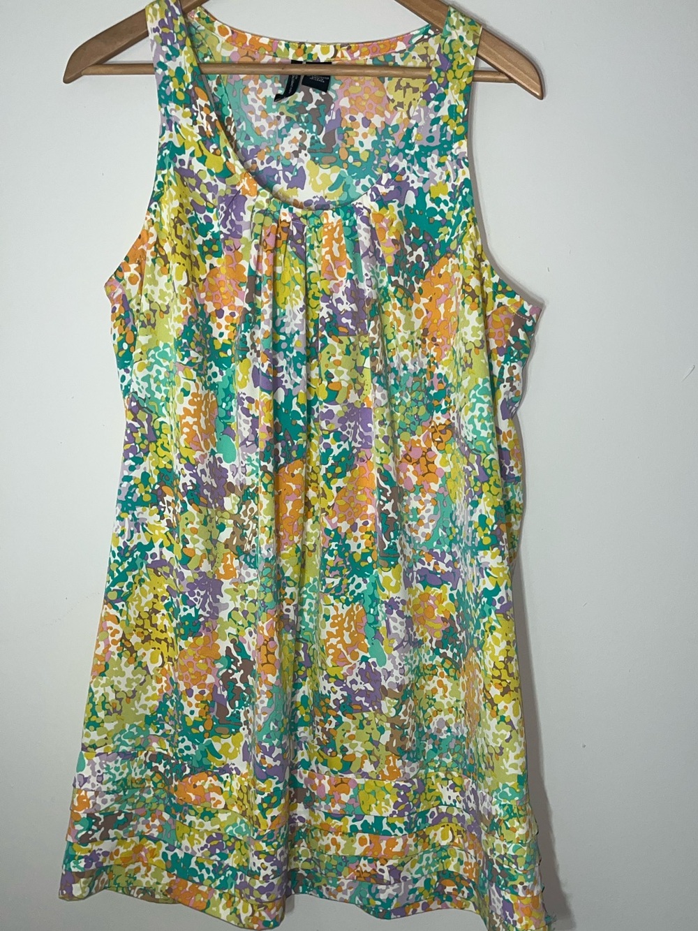 new directions Multicolor Abstract Floral Tank Dress